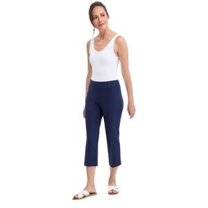 JM Collection Size 18W Women's Pull-On Capri Tummy-Control Pants. New No Tags